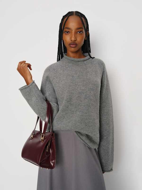 Nara Shoulder Bag - Burgundy Leather